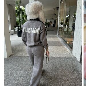 Cozy nude Knit Jogger Pant set